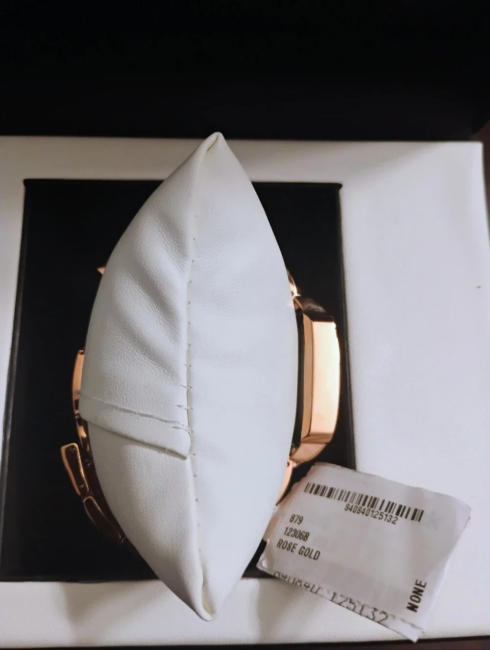 NWT-Rose Gold GV2 Gevril Padova Rectangle Watch, 30 mm